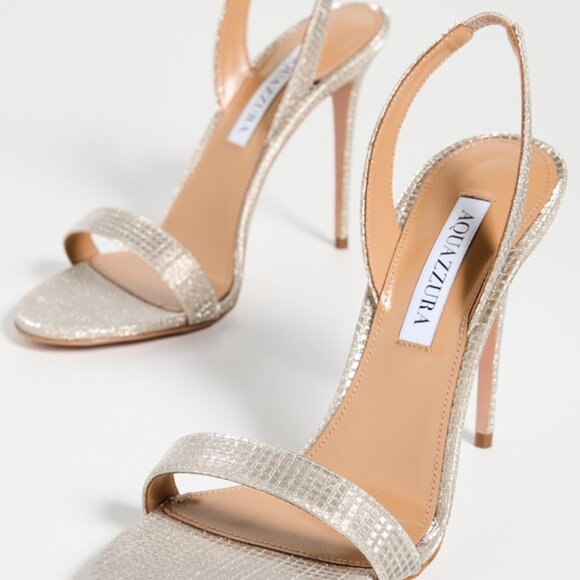 NWT Aquazzura So Nude Sandals 105mm (Size EU35.5/US5.5) - Picture 2 of 10